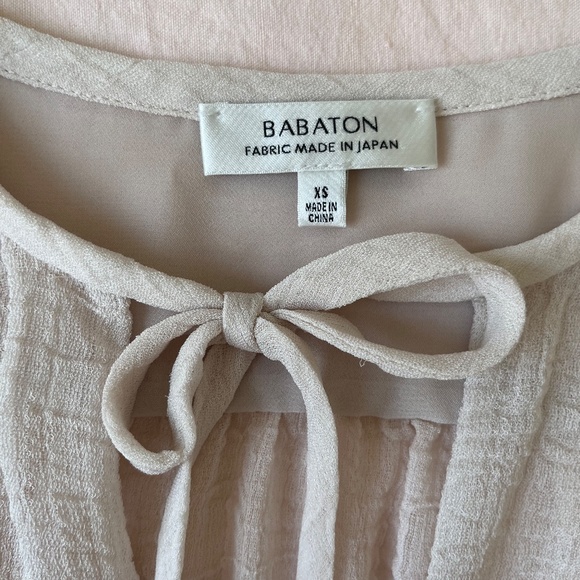 Aritzia Babaton⎜ALLAN BLOUSE⎜BONE - Picture 8 of 11